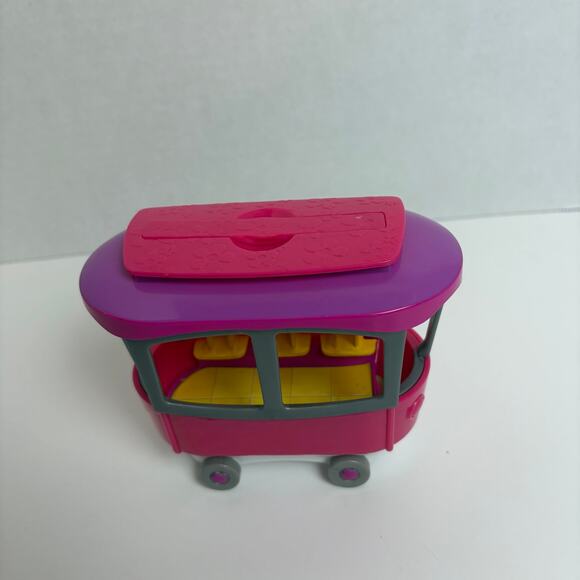 Vintage Polly Pocket Magnetic Flower Cart Trolley 2003 Set - Picture 6 of 7